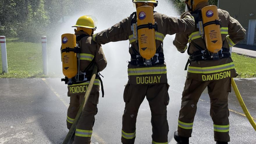 Fire-Fighter-spray-training