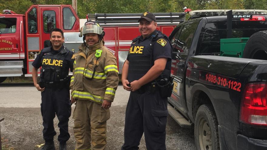 Fire Fighters Smiling