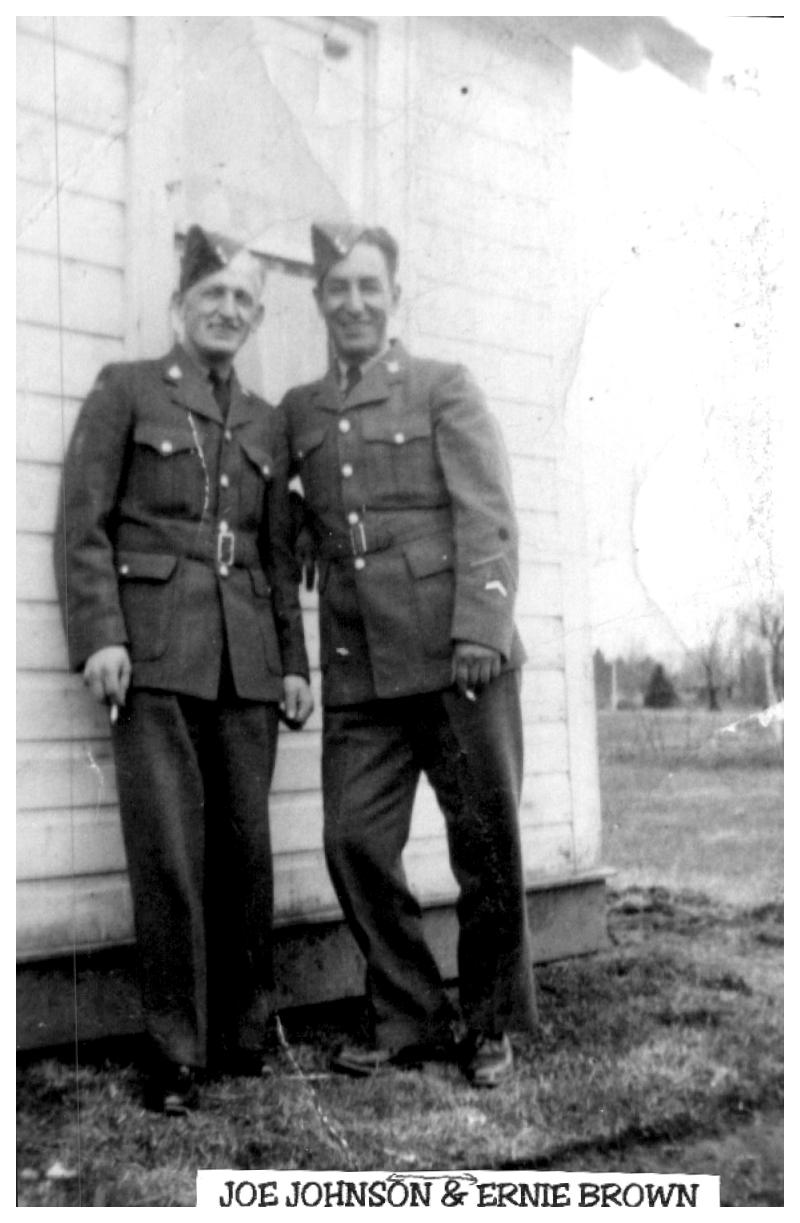 Joe Johnson and Ernie Brown Island